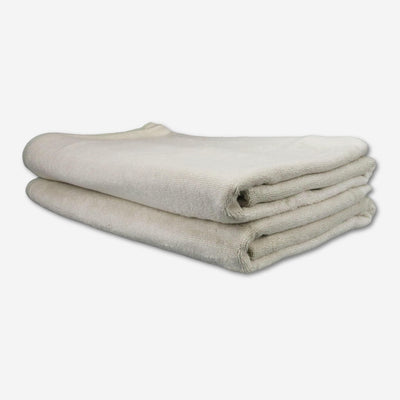 White bamboo towel