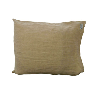Beige linen pillow case 50x60