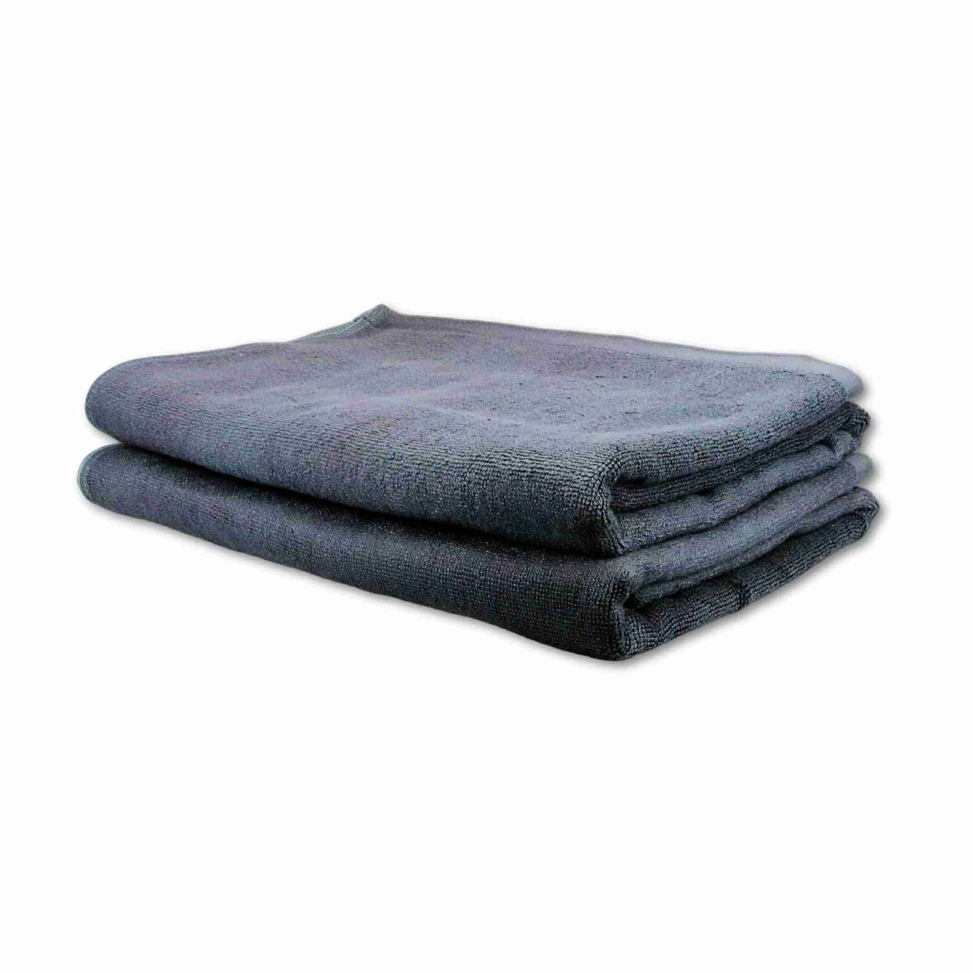 Black bamboo bath towels set