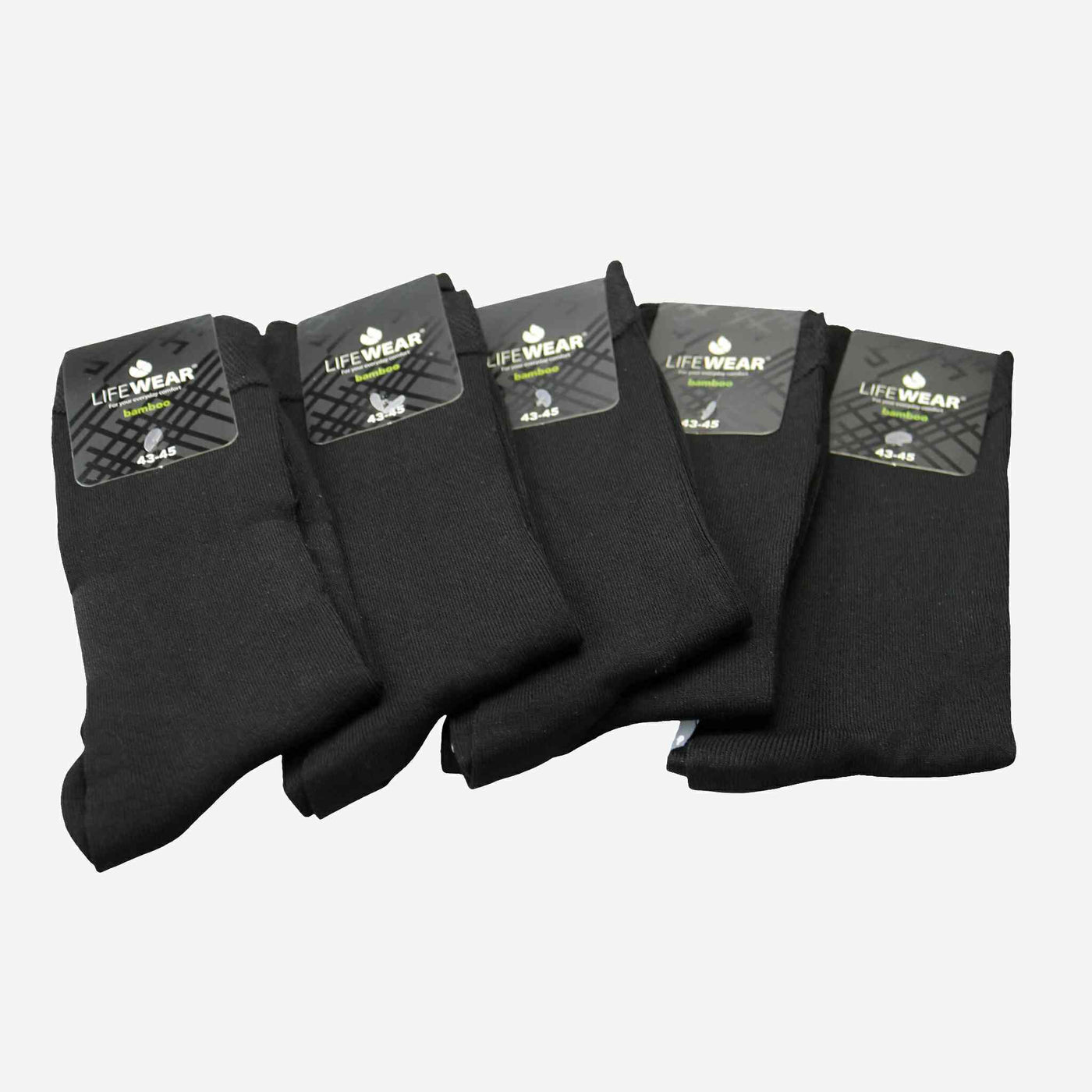 Black bamboo socks