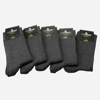 Dark grey bamboo socks
