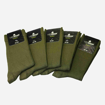 Olive green bamboo socks