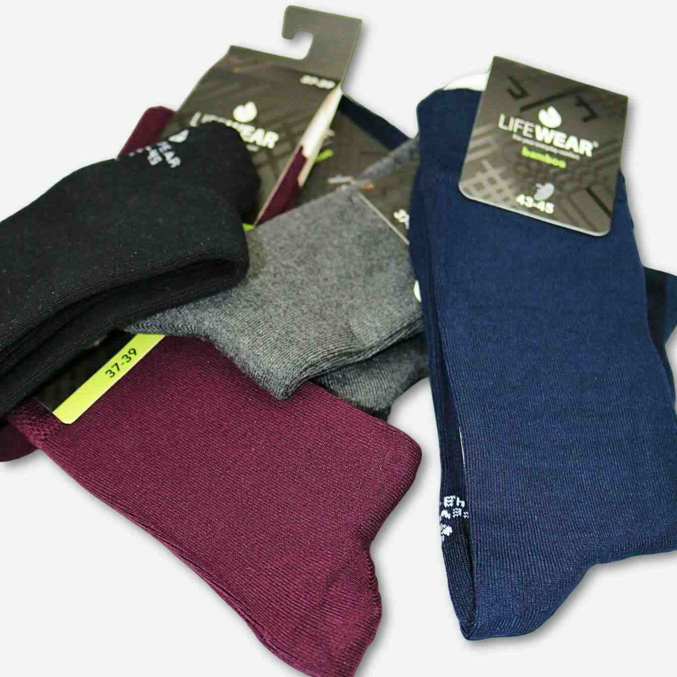 Dark grey bamboo socks