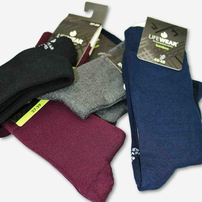 Navy blue bamboo socks