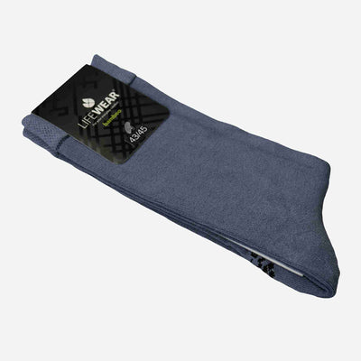 Blue grey bamboo socks