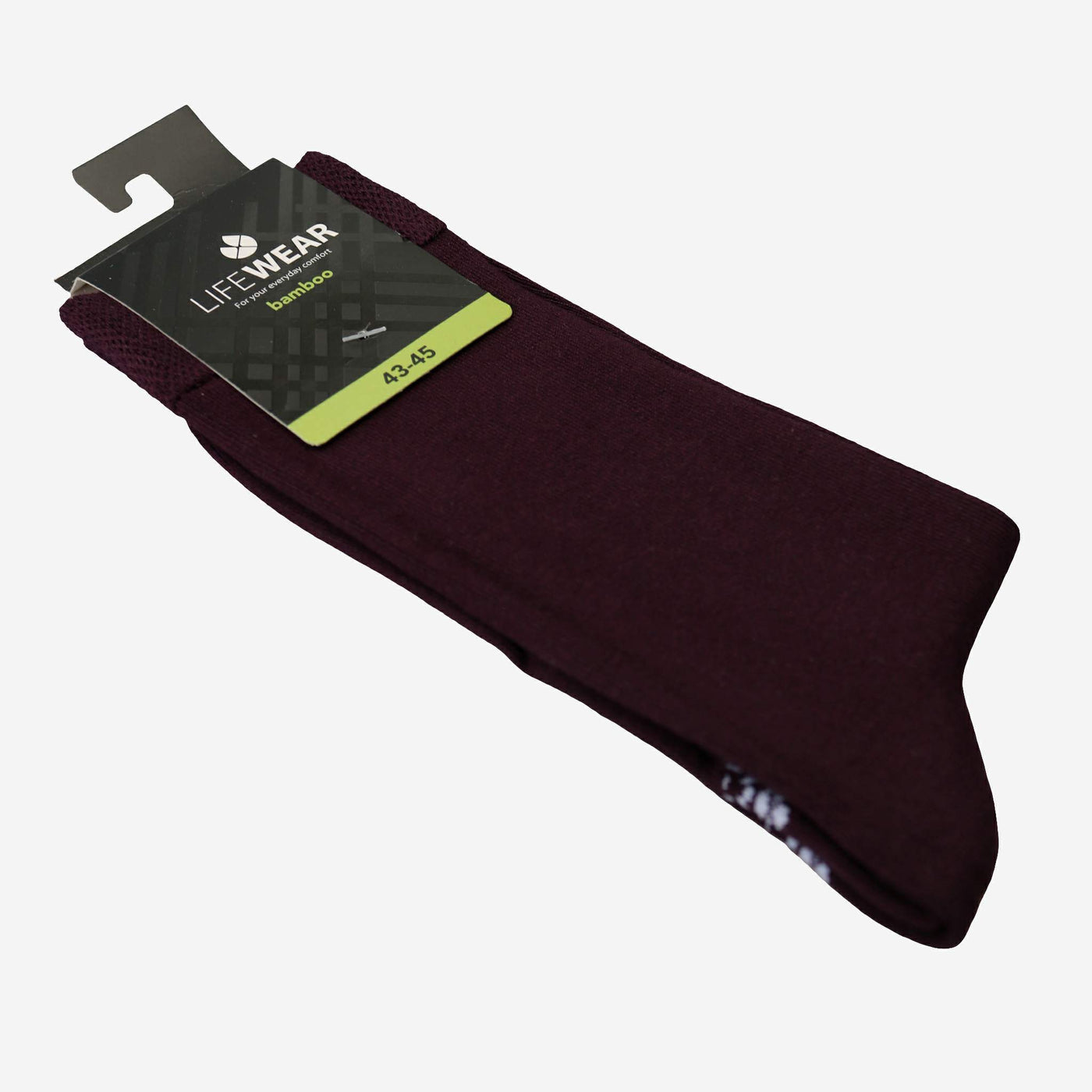 Burgundy red bamboo socks