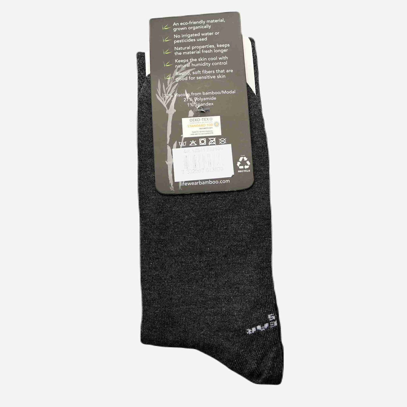 Dark grey bamboo socks