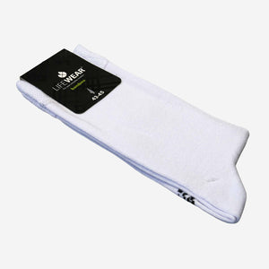 White bamboo socks