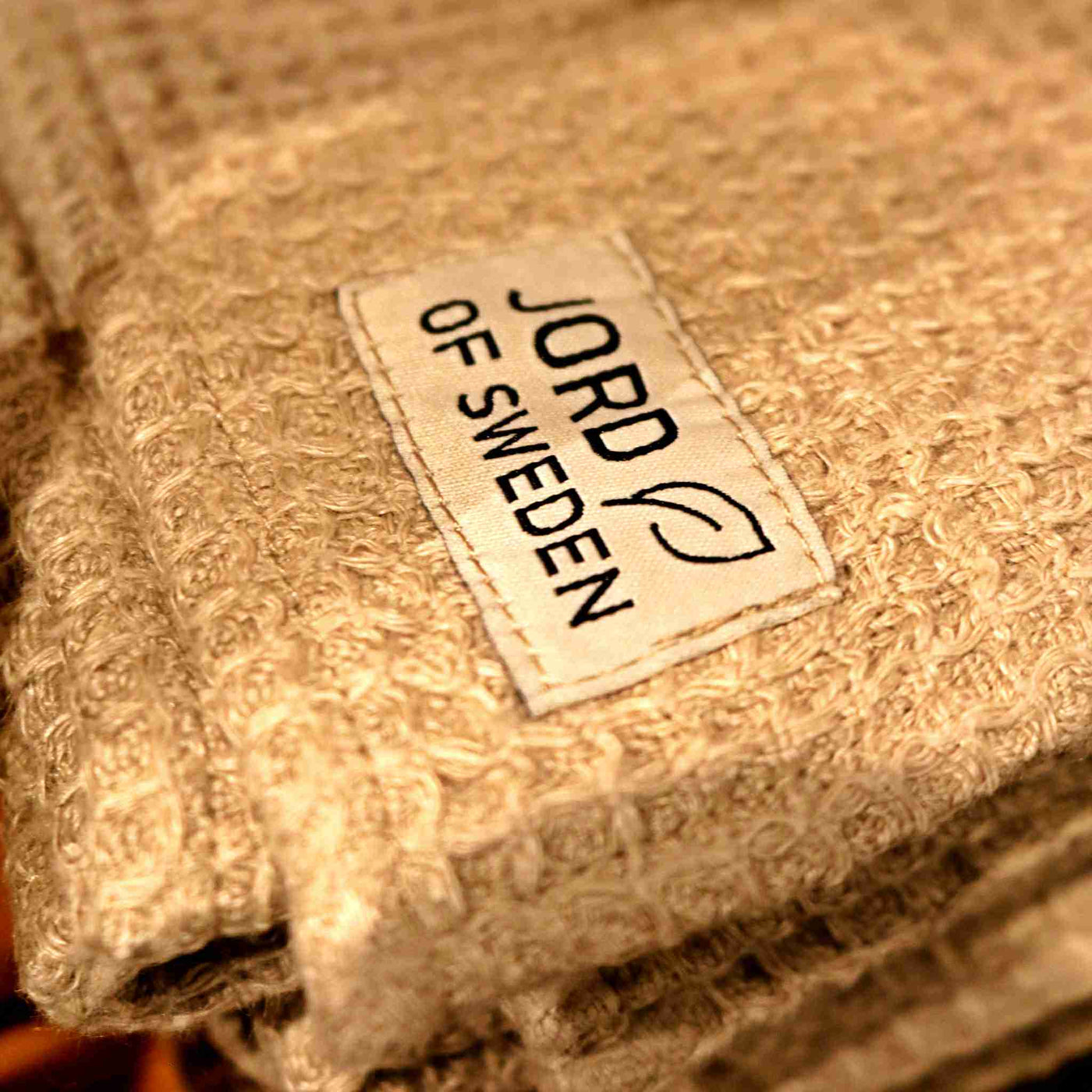 Beige linen towel