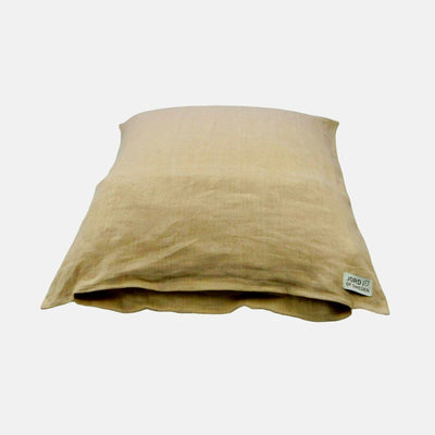 Beige linen pillow case 50x60