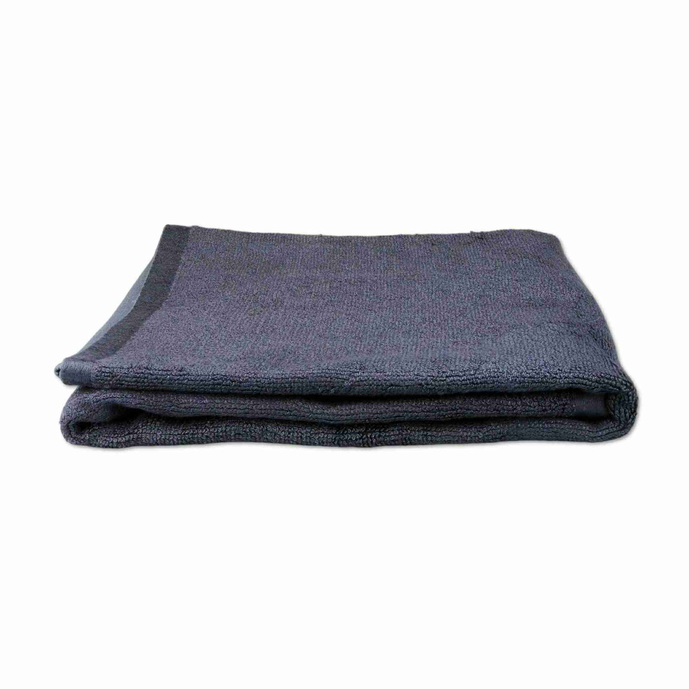 Black grey bamboo towel
