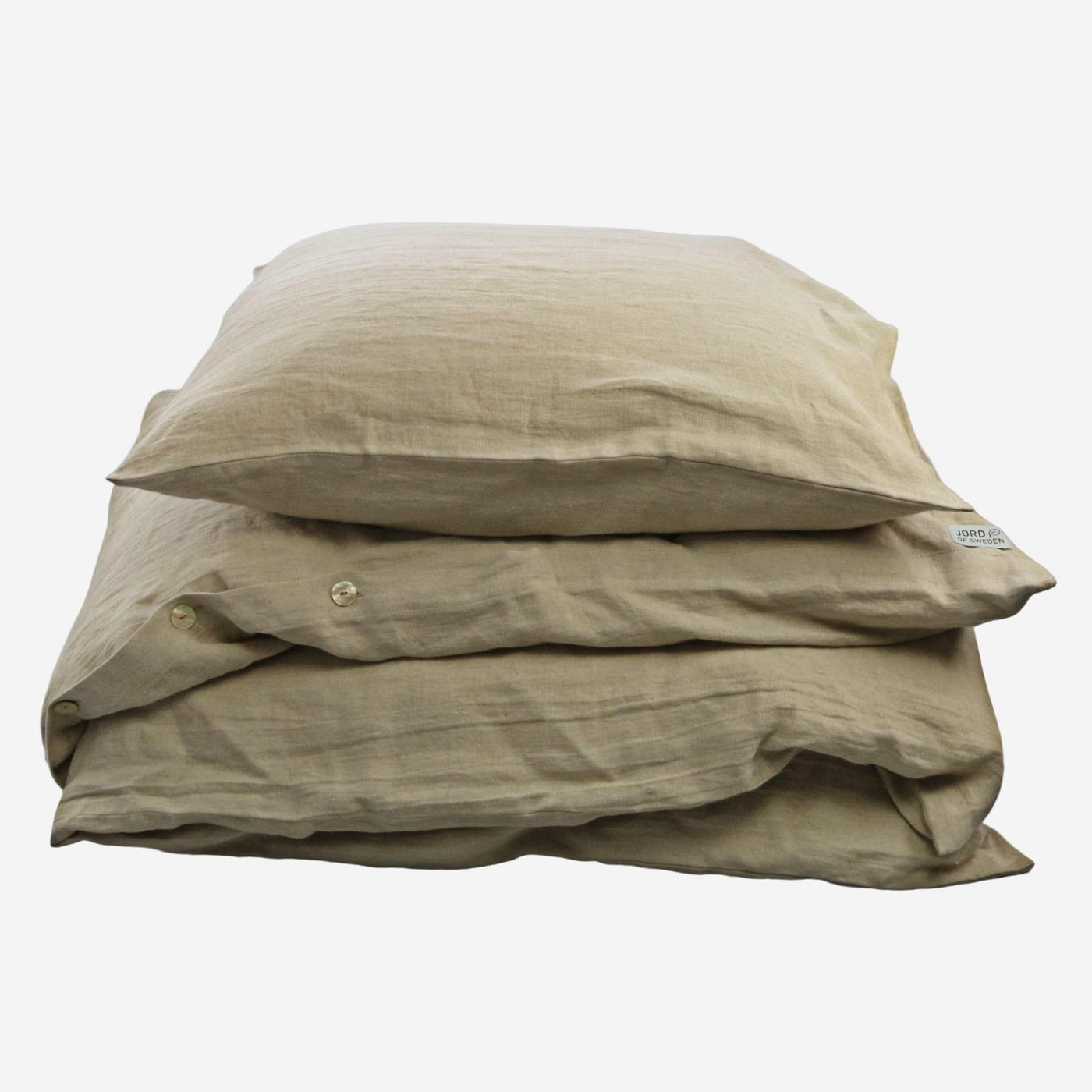 Beige linen duvet cover set single 150x210