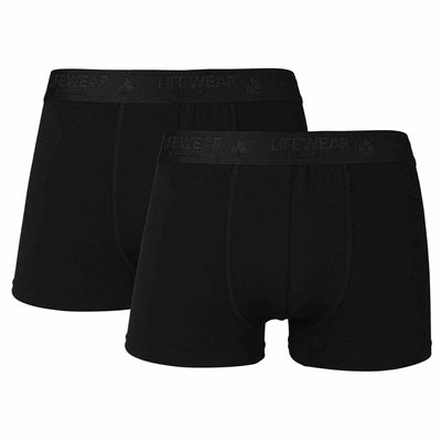 Mens black bamboo boxer shorts