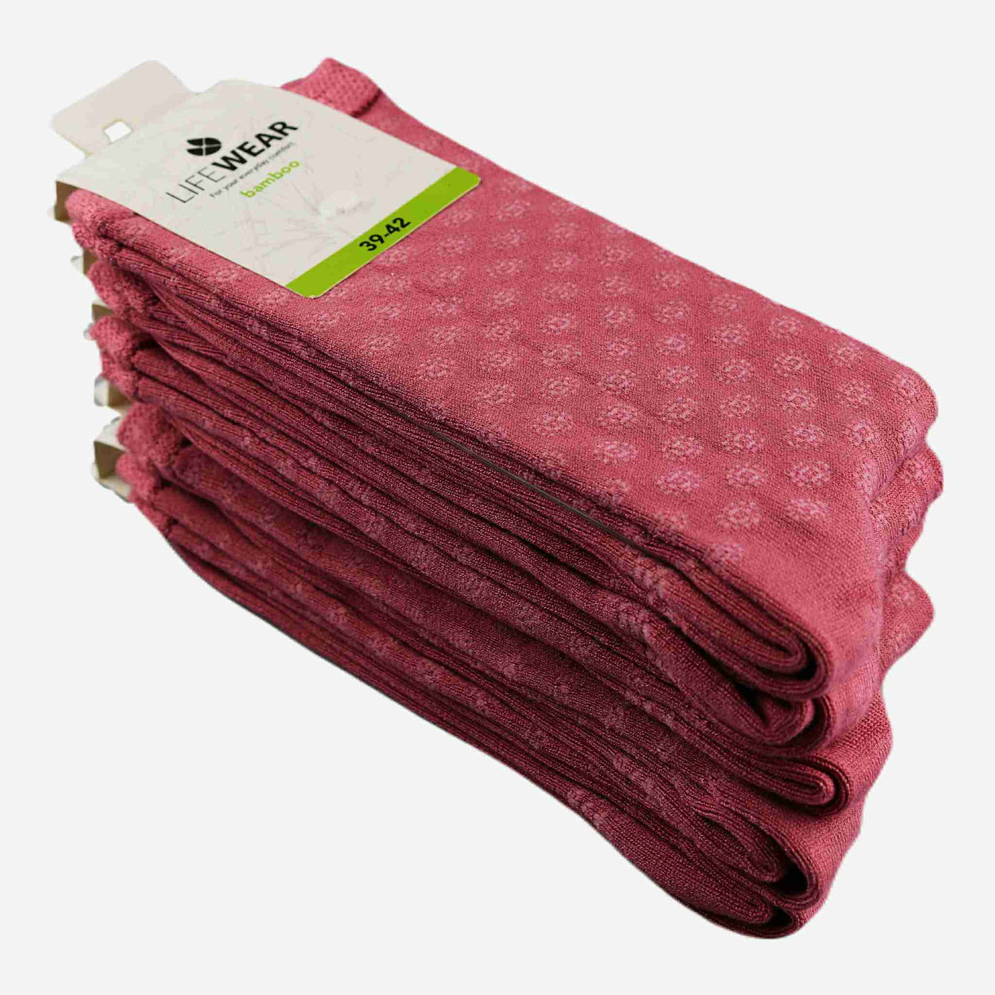 Womens pink bamboo socks - 5-pack