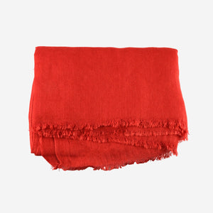 Red shawl in silk / modal