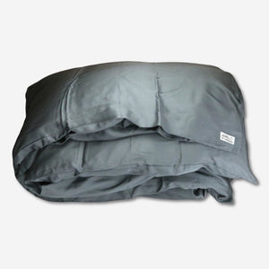 Gray bamboo duvet cover