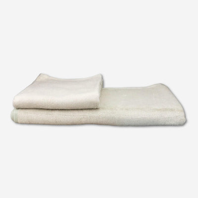 Corporate Christmas present white bamboo towel