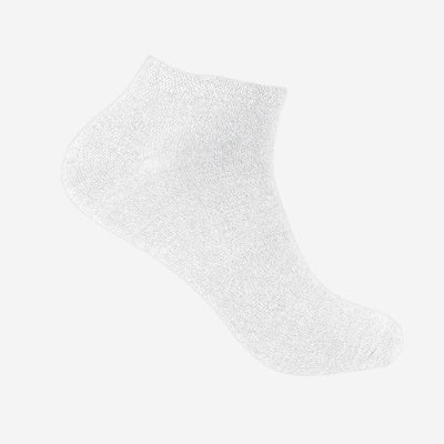 White ankle bamboo socks