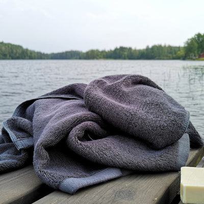Corporate Christmas present bamboo towel